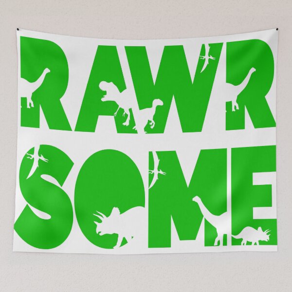 Item preview, Funny Dinosaur Pun - Rawrsome designed and sold by MclaughlinGifts.
