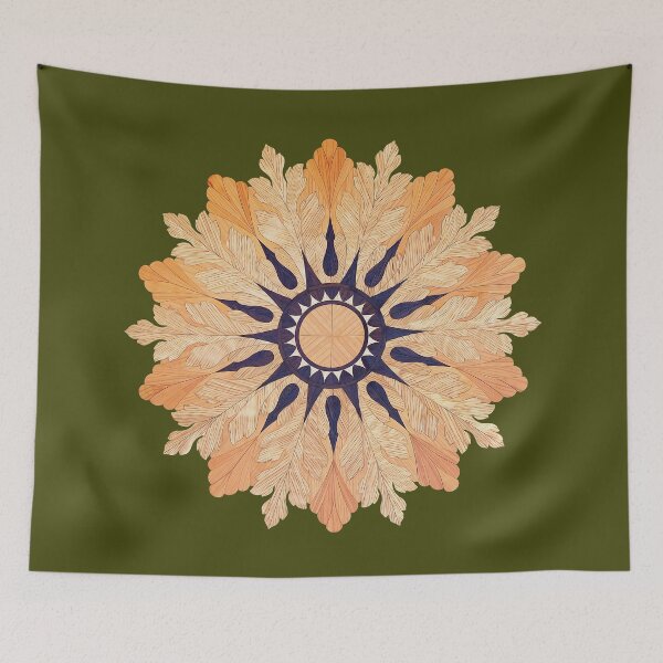 Item preview, floral design on a wooden table designed and sold by Pino 'Delfino' Esposito.