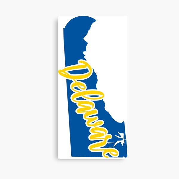 Delaware Outline Canvas Print