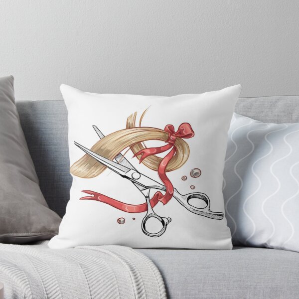 Item preview, haircut scissors with red tape designed and sold by Viktoria-JaiHo.