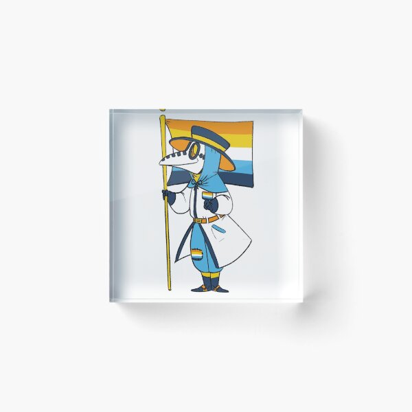 Item preview, Alternate AroAce Pride Flag Plague Doctor designed and sold by soodie.