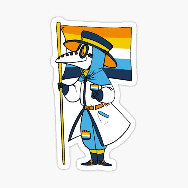Item preview, Alternate AroAce Pride Flag Plague Doctor designed and sold by soodie.