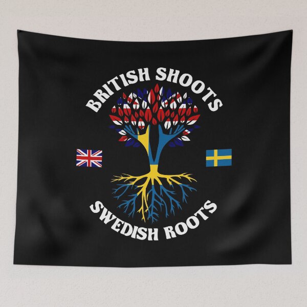 Item preview, British Shoots Swedish Roots designed and sold by 4wordsmovement.