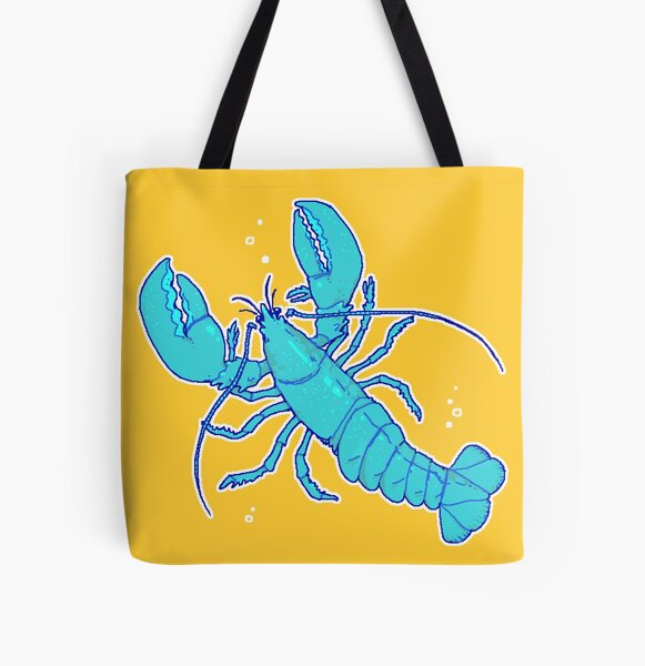 The Lucky Blue Lobster All Over Print Tote Bag