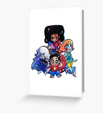 We....are the crystal gems! Greeting Card