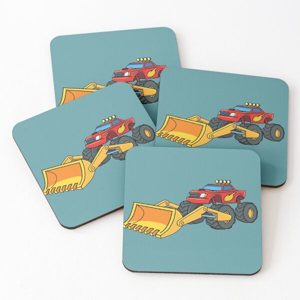 Item preview, monster truck with excavator yellow bucket designed and sold by duxpavlic.