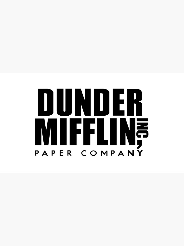 The Office - Dunder Mifflin Paper Company Logo - Black Canvas Print for  Sale by BestOfficeMemes