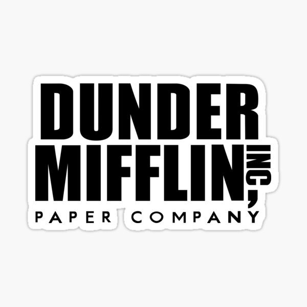 Dunder Mifflin Logo Sticker for Sale by TrinityN