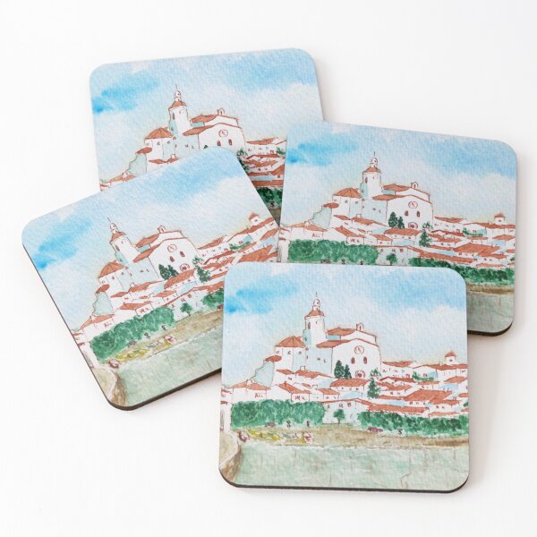 Item preview, Watercolor seascape of Cadaques, Spain  designed and sold by mhailittlearts.
