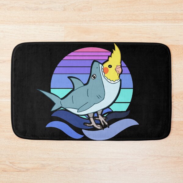 Item preview, Cockatiel dressed like cute Shark designed and sold by FandomizedRose.