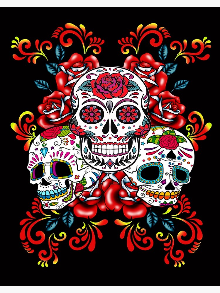 Boston Red Sox Sugar Skull Print 11x14 print