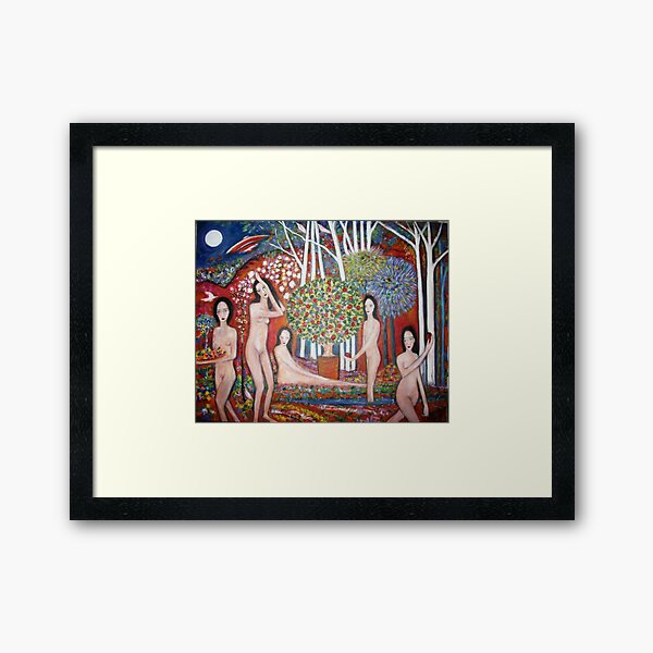 " The Sacred valley" ~ reworked Framed Art Print