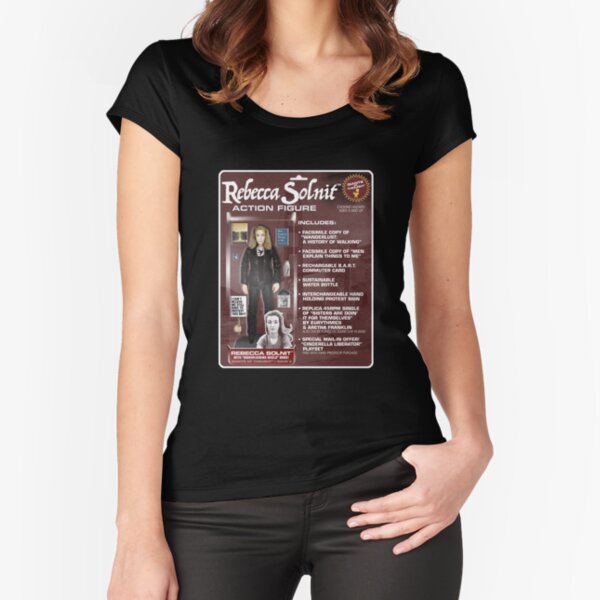 Rebecca Solnit Action Figure Fitted Scoop T-Shirt