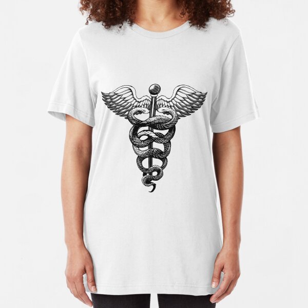 Caduceus FOR STICKER Slim Fit T-Shirt