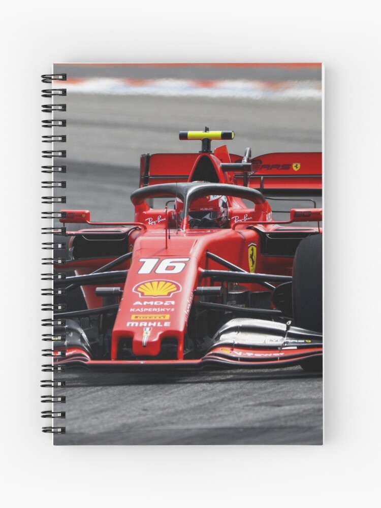 Formula One F1 Charles Leclerc Monaco Ferrari Driver 2019 Car 2019 German Grand Prix Set Up Spiral Notebook By Thesmartchicken Redbubble - f1 monaco grand prix roblox