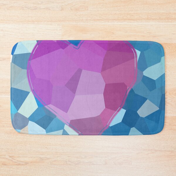 Item preview, Pink Heart on Aqua designed and sold by ellenhenry.