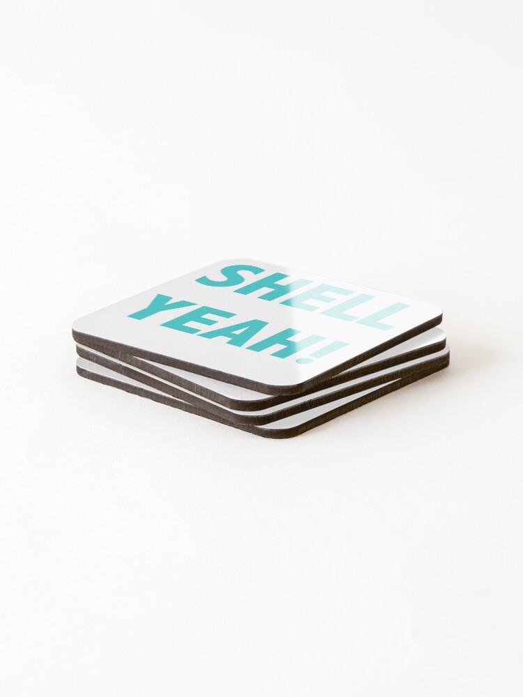 Thumbnail 4 of 5, Coasters (Set of 4), Shell yeah designed and sold by LngStr.