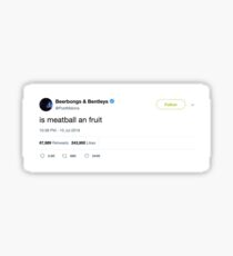 post malone is meatball an fruit tweet Sticker