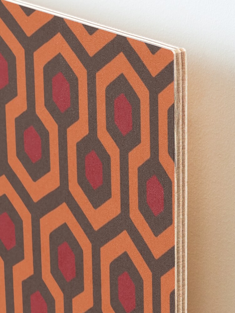 Alternate view of REDRUM Overlook Hotel Carpet The Shining Mounted Print
