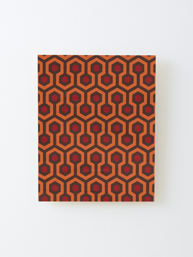 Alternate view of REDRUM Overlook Hotel Carpet The Shining Mounted Print