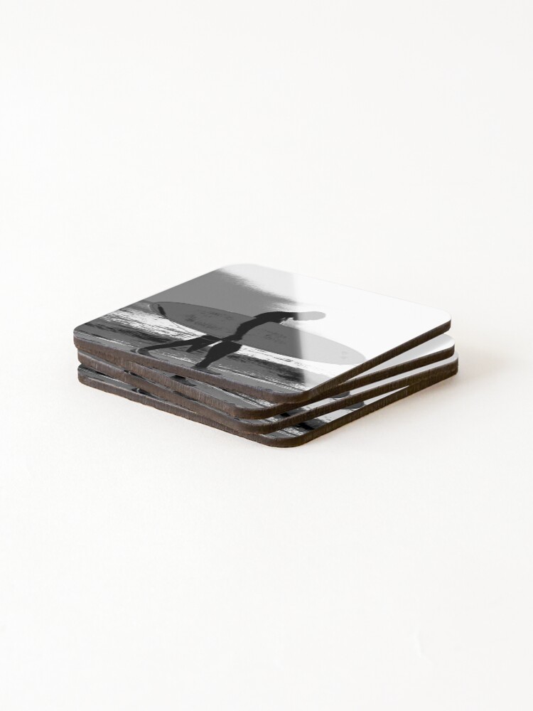 Thumbnail 4 of 5, Coasters (Set of 4), Wave Rider designed and sold by PinRaf.