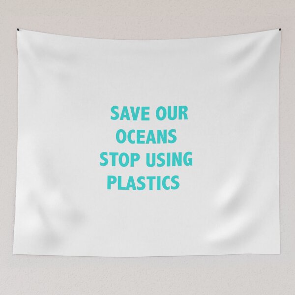Item preview, Save our oceans stop using plastics designed and sold by Lingo Shop.