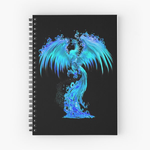 Item preview, Fantasy Blue Ice Phoenix Rises From The Fiery Ashes designed and sold by Atteestude.