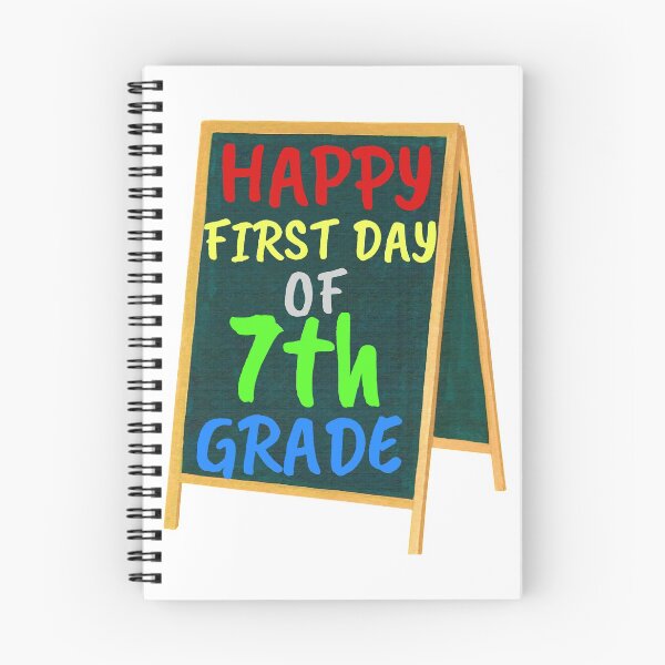 Item preview, Happy first day of seventh grade, 7th Grade Design Welcome back to School designed and sold by marosharaf.