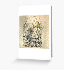 Alice In Wonderland Grußkarte
