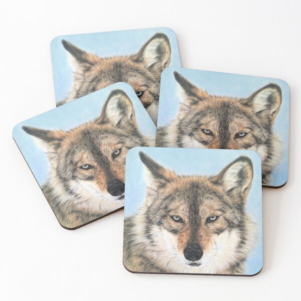 Item preview, Blue eyed wolf designed and sold by BeckyKidus.