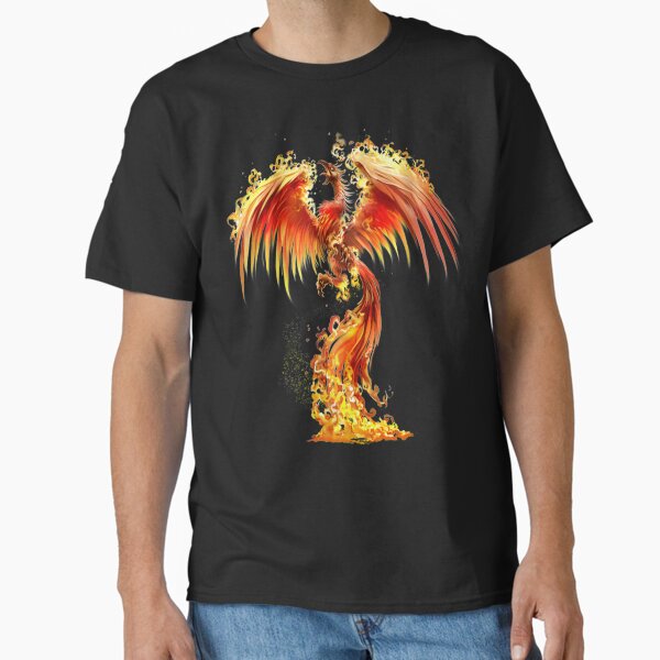 Item preview, Fantasy Orange Fire Phoenix Rises From The Fiery Ashes designed and sold by Atteestude.