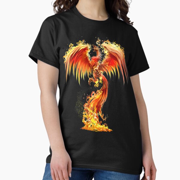 Item preview, Fantasy Orange Fire Phoenix Rises From The Fiery Ashes designed and sold by Atteestude.
