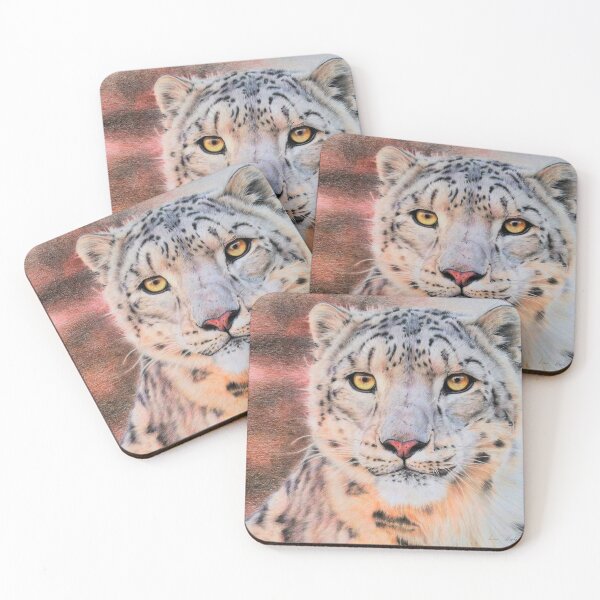 Item preview, Snow leopard portrait designed and sold by BeckyKidus.