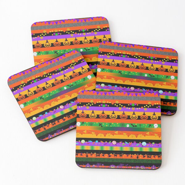 Item preview, Halloween Striped Icons   designed and sold by Gravityx9.