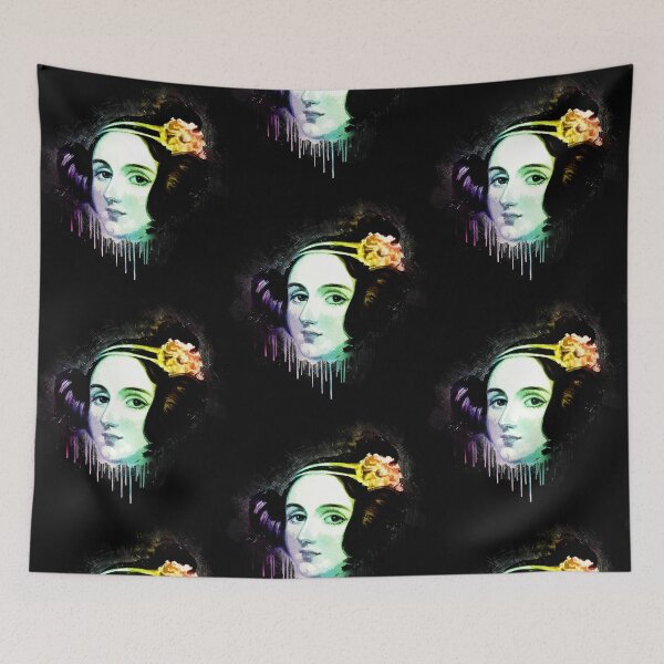 Item preview, Ada Lovelace Urban Grunge Painting Rainbow Spectrum designed and sold by whatyoulove.