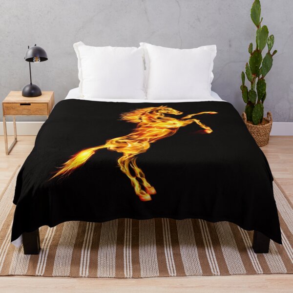 Item preview, Flaming Orange Fire Horse designed and sold by Atteestude.