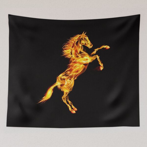 Item preview, Flaming Orange Fire Horse  designed and sold by Atteestude.