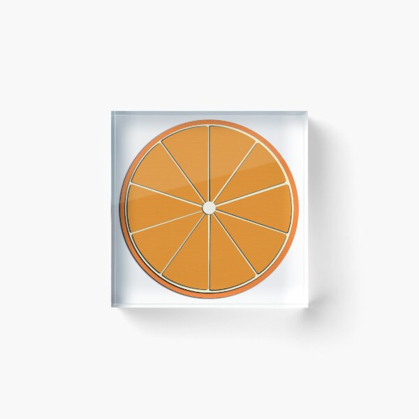 Item preview, Juicy Orange Papercut Slice designed and sold by Rebecca Mooneyham.