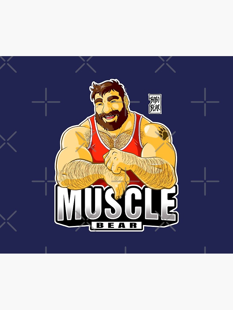 Disover MUSCLE BEAR - RED OUTFIT Shower Curtain