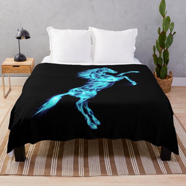 Item preview, Flaming Blue Ice Fire Horse designed and sold by Atteestude.