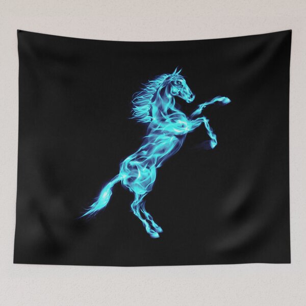 Item preview, Flaming Blue Ice Fire Horse  designed and sold by Atteestude.