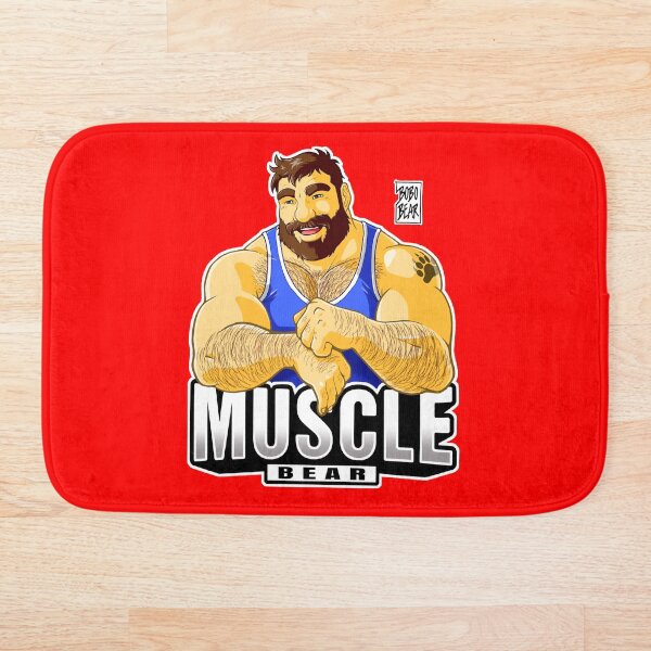 MUSCLE BEAR - BLUE OUTFIT Bath Mat