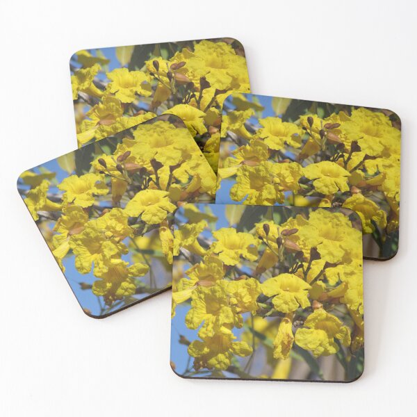 Item preview, Yellow tabebuia tree flowers designed and sold by abacoian.