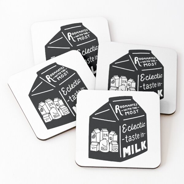 Item preview, Roommates with the most eclectic taste in milk designed and sold by Heather Marshall.