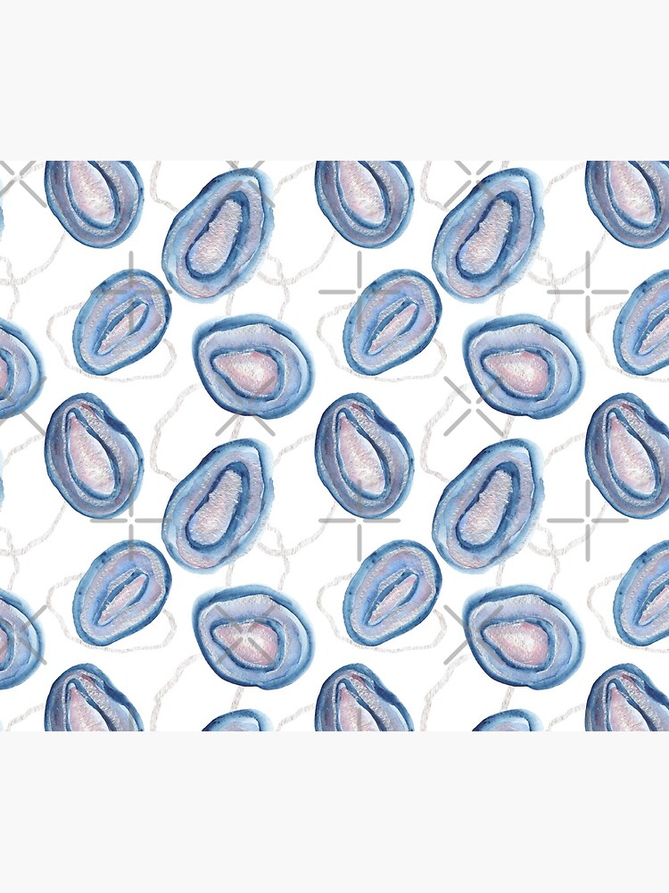 Silver blue geodes / agate slices by nobelbunt