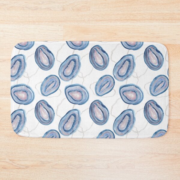 Item preview, Silver blue geodes / agate slices designed and sold by Marlene Wagenhofer.