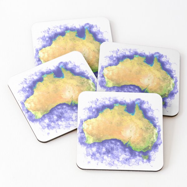 Item preview, Australia Watercolor - Australian Continent designed and sold by PurefireDesigns.