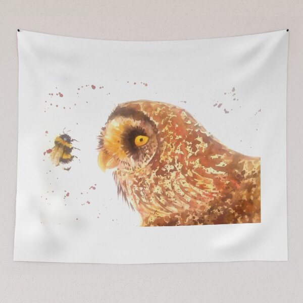 Item preview, Owl and a Bumble Bee designed and sold by Casimirasart.