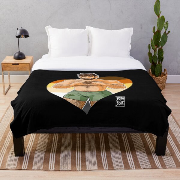 VALENTINE - ADAM: I LOVE YOU - BEARPRIDE Throw Blanket