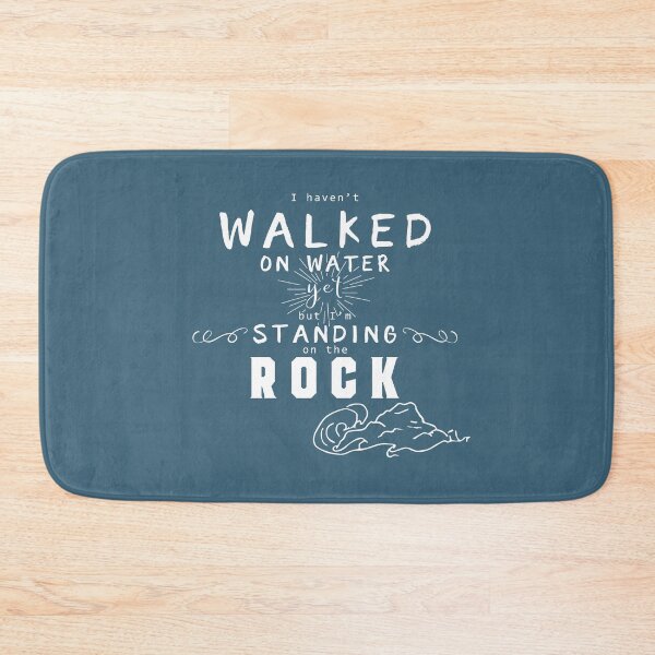 Item preview, Standing on the Rock Christian typography designed and sold by LindaCooke.